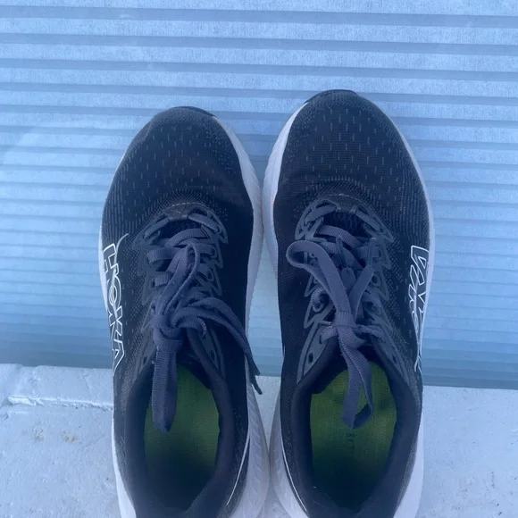 Hoka One One Mach 6 Women's Black White Running Sneakers Size 7B - Picture 10 of 15